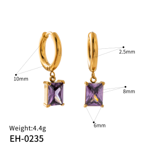 Rectangular prism earrings