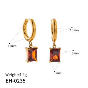 Rectangular prism earrings
