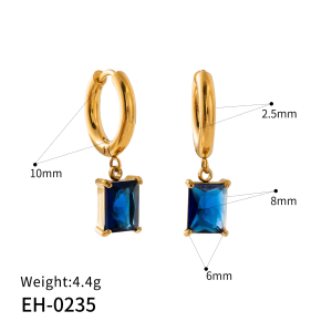 Rectangular prism earrings