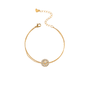 Double-layer eight-pointed star bracelet
