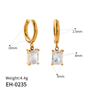 Rectangular prism earrings