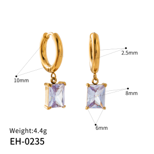 Rectangular prism earrings