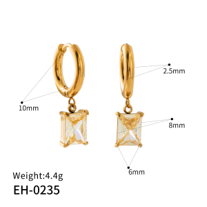 Rectangular prism earrings