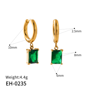 Rectangular prism earrings