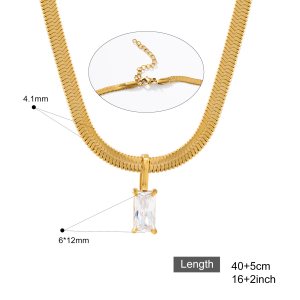 Herringbone  blade Necklaces