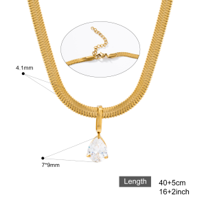 Herringbone  blade Necklaces