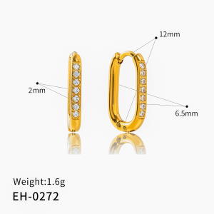 Oval earrings