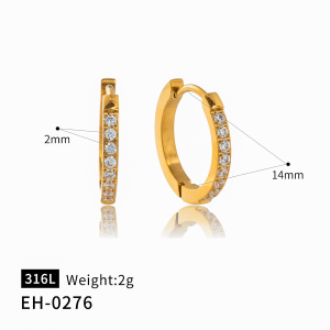 Small round earrings