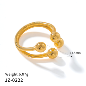 Double-band ball-detail ring